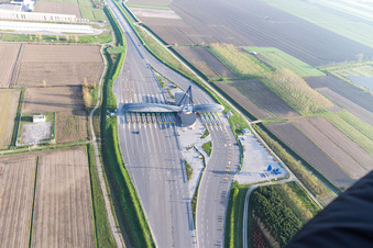 Vue aérienne de Crosere dans le département Frioul-Vénétie Julienne, Italie