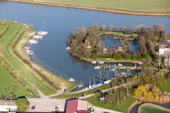 Photographie aérienne de Terzo Bacino dans le département Vénétie, Italie