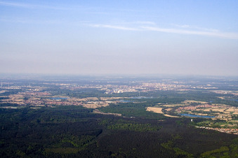 Scheibenhard dans le département Bas Rhin, France vue d'en haut