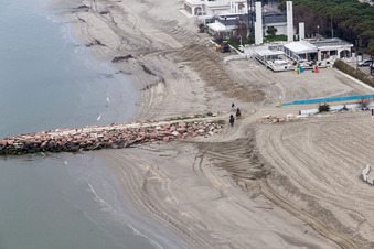 Vue oblique de Lido delle Nazioni dans le département Émilie-Romagne, Italie