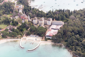 Rovinj dans le département Gespanschaft Istrien, Croatie vue d'en haut