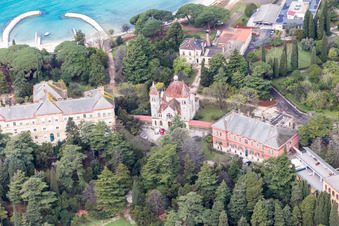Image drone de Rovinj dans le département Gespanschaft Istrien, Croatie