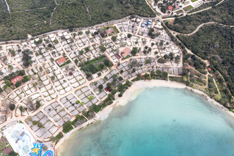 Rovinj dans le département Gespanschaft Istrien, Croatie vu d'un drone