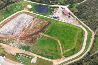 Vue aérienne de Spanidiga dans le département Gespanschaft Istrien, Croatie