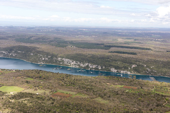 Vue oblique de Rovinjsko Selo dans le département Gespanschaft Istrien, Croatie