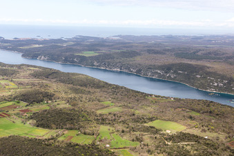 Rovinjsko Selo dans le département Gespanschaft Istrien, Croatie hors des airs