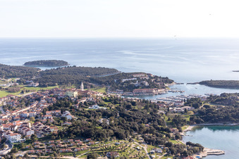 Vue aérienne de Stancija Valkanela dans le département Gespanschaft Istrien, Croatie