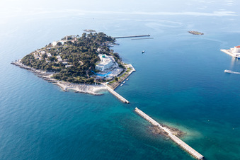 Vue aérienne de Sveti Duh dans le département Gespanschaft Istrien, Croatie