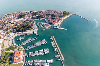 Vue oblique de Karpinjan dans le département Gespanschaft Istrien, Croatie
