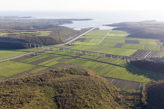 Nova Vas dans le département Gespanschaft Istrien, Croatie d'en haut