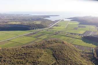 Nova Vas dans le département Gespanschaft Istrien, Croatie hors des airs