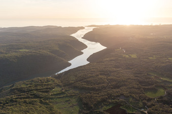 Vue oblique de Jural dans le département Gespanschaft Istrien, Croatie