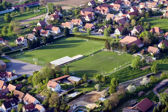 Seebach dans le département Bas Rhin, France d'en haut