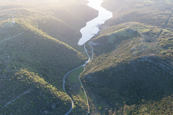 Jural dans le département Gespanschaft Istrien, Croatie depuis l'avion