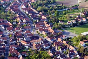 Seebach dans le département Bas Rhin, France hors des airs