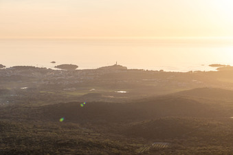 Rovinj dans le département Gespanschaft Istrien, Croatie hors des airs