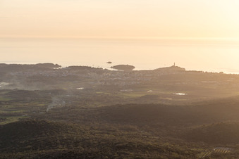 Rovinj dans le département Gespanschaft Istrien, Croatie vue d'en haut