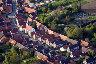 Seebach dans le département Bas Rhin, France vue d'en haut