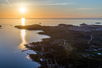 Polari dans le département Gespanschaft Istrien, Croatie vue d'en haut