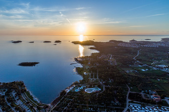 Polari dans le département Gespanschaft Istrien, Croatie depuis l'avion