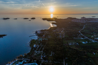 Polari dans le département Gespanschaft Istrien, Croatie vue du ciel