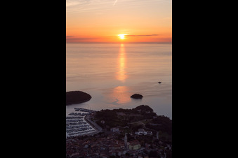 Vrsar dans le département Gespanschaft Istrien, Croatie vue d'en haut