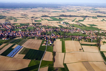 Seebach dans le département Bas Rhin, France vue du ciel