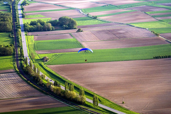 Image drone de Seebach dans le département Bas Rhin, France