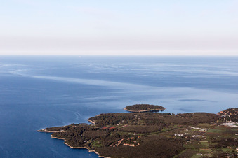 Enregistrement par drone de Vrsar dans le département Gespanschaft Istrien, Croatie