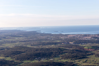 Vrsar dans le département Gespanschaft Istrien, Croatie d'en haut