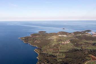 Vrsar dans le département Gespanschaft Istrien, Croatie vue du ciel