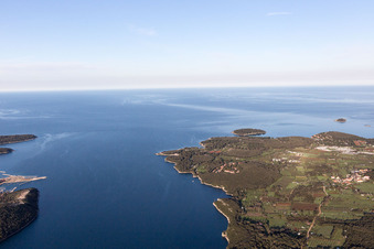 Enregistrement par drone de Vrsar dans le département Gespanschaft Istrien, Croatie