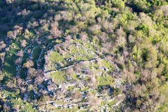 Vue oblique de Valkarin dans le département Gespanschaft Istrien, Croatie