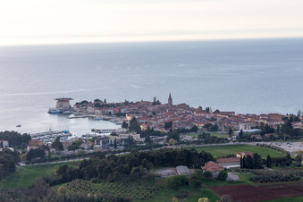 Sveti Duh dans le département Gespanschaft Istrien, Croatie depuis l'avion
