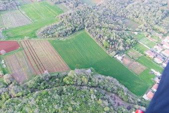 Vue aérienne de Vrvari dans le département Gespanschaft Istrien, Croatie