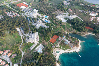 Sveti Duh dans le département Gespanschaft Istrien, Croatie vue du ciel