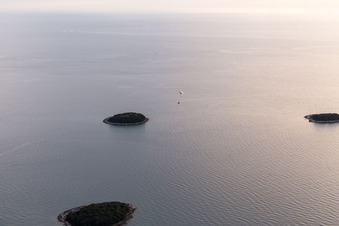 Funtana dans le département Gespanschaft Istrien, Croatie vue du ciel
