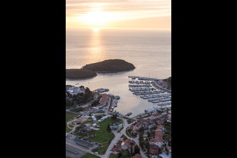 Image drone de Vrsar dans le département Gespanschaft Istrien, Croatie