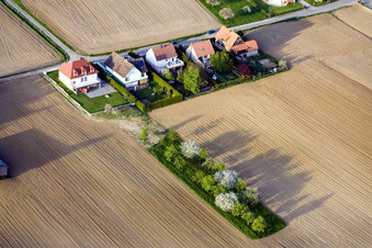 Reimerswiller dans le département Bas Rhin, France hors des airs
