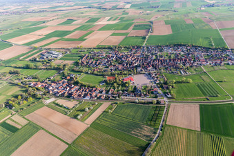 Vue d'oiseau de Quartier Kapellen in Kapellen-Drusweiler dans le département Rhénanie-Palatinat, Allemagne