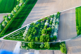 Surbourg dans le département Bas Rhin, France d'un drone