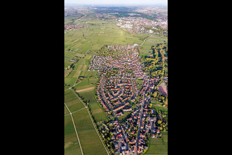 Quartier Godramstein in Landau in der Pfalz dans le département Rhénanie-Palatinat, Allemagne d'un drone