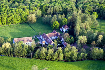Vue oblique de Surbourg dans le département Bas Rhin, France