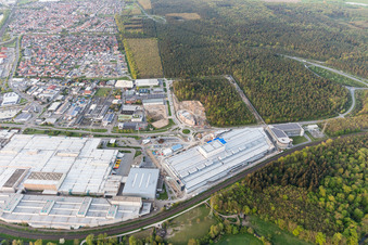 SEW-EURODRIVE GmbH & Co. KG à le quartier Graben in Graben-Neudorf dans le département Bade-Wurtemberg, Allemagne vue d'en haut