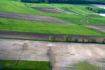 Biblisheim dans le département Bas Rhin, France hors des airs