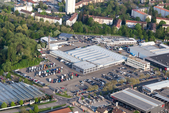 Vue aérienne de Mercedes Benz à Landau in der Pfalz dans le département Rhénanie-Palatinat, Allemagne