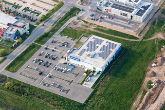 Vue aérienne de Décathlon à Neustadt an der Weinstraße dans le département Rhénanie-Palatinat, Allemagne