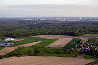 Vue oblique de Hegeney dans le département Bas Rhin, France