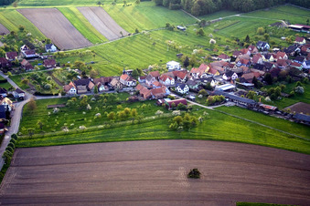 Eschbach dans le département Bas Rhin, France d'en haut