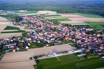 Eschbach dans le département Bas Rhin, France hors des airs